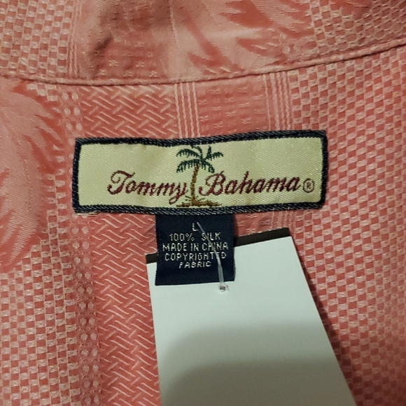 Tommy Bahama Coral Button Down Silk Shirt - Picture 2 of 5